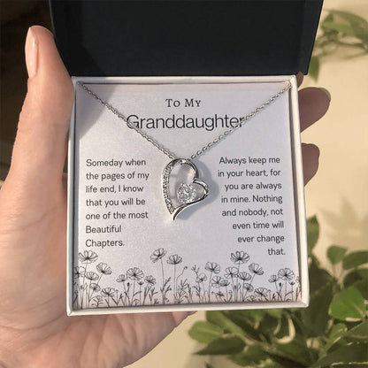 To My Granddaughter | Flower Forever Love Necklace