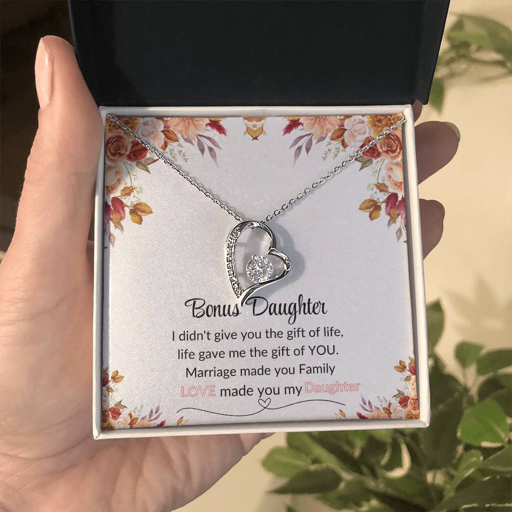 Bonus Daughter | Red Flower Forever Love Necklace