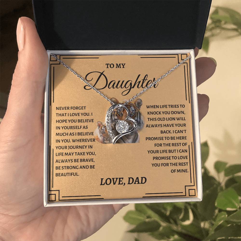 To My Daughter | Tiger Forever Love Necklace