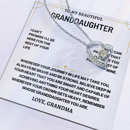 To My Beautiful Granddaughter | Journey Forever Love Necklace