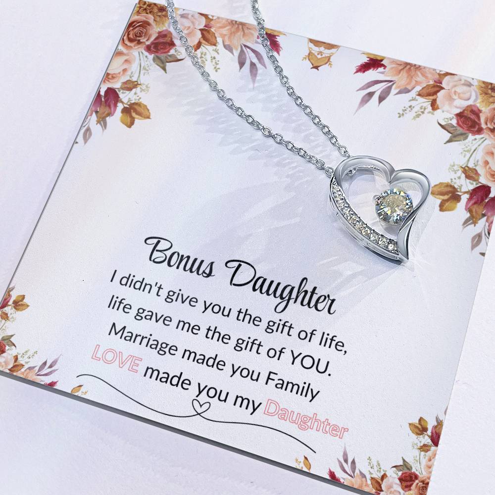 Bonus Daughter | Red Flower Forever Love Necklace