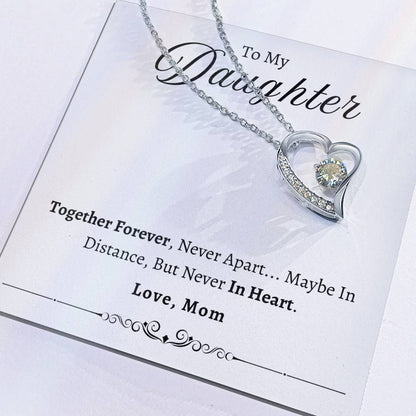 To My Daughter Together Forever | Forever Love Necklace