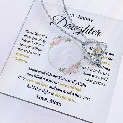 To My Lovely Daughter | Forever Love Necklace