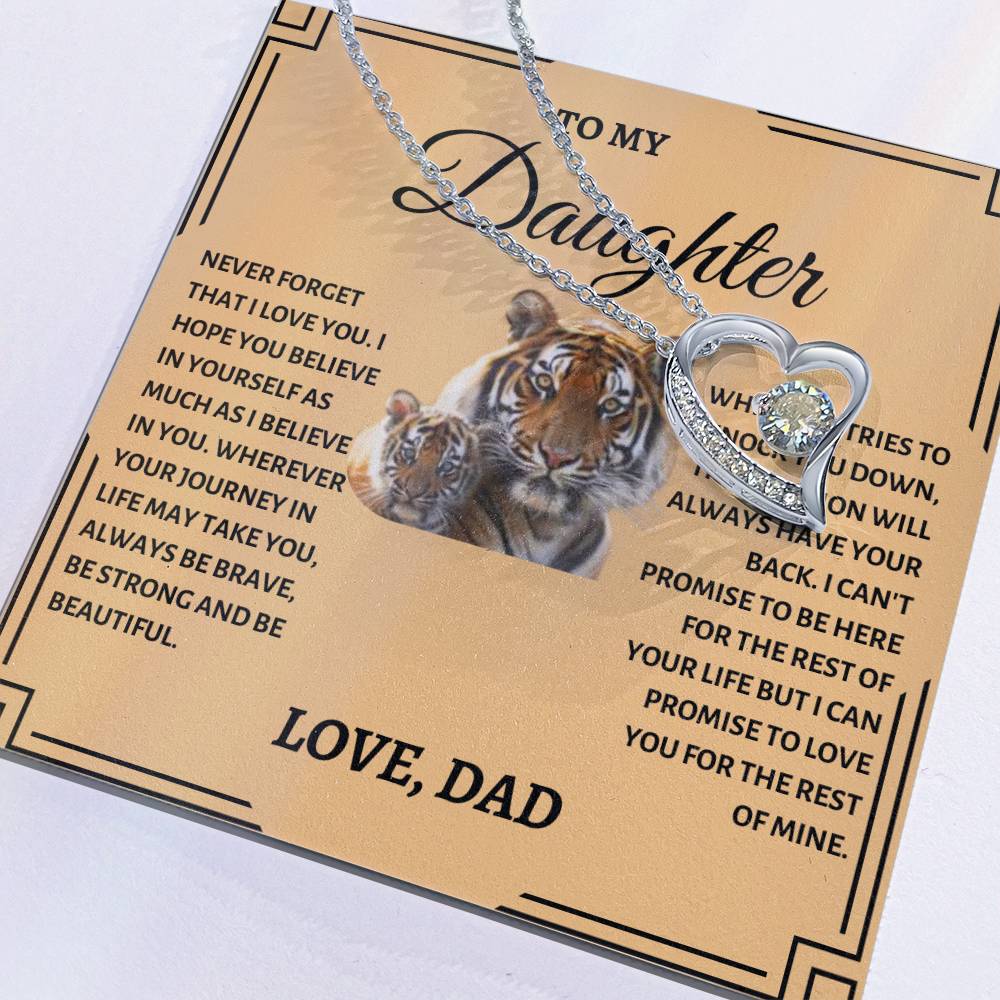 To My Daughter | Tiger Forever Love Necklace