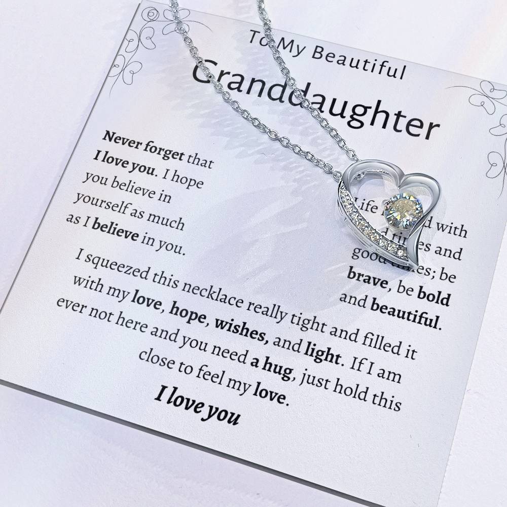 To My Beautiful Granddaughter | Forever Love Necklace