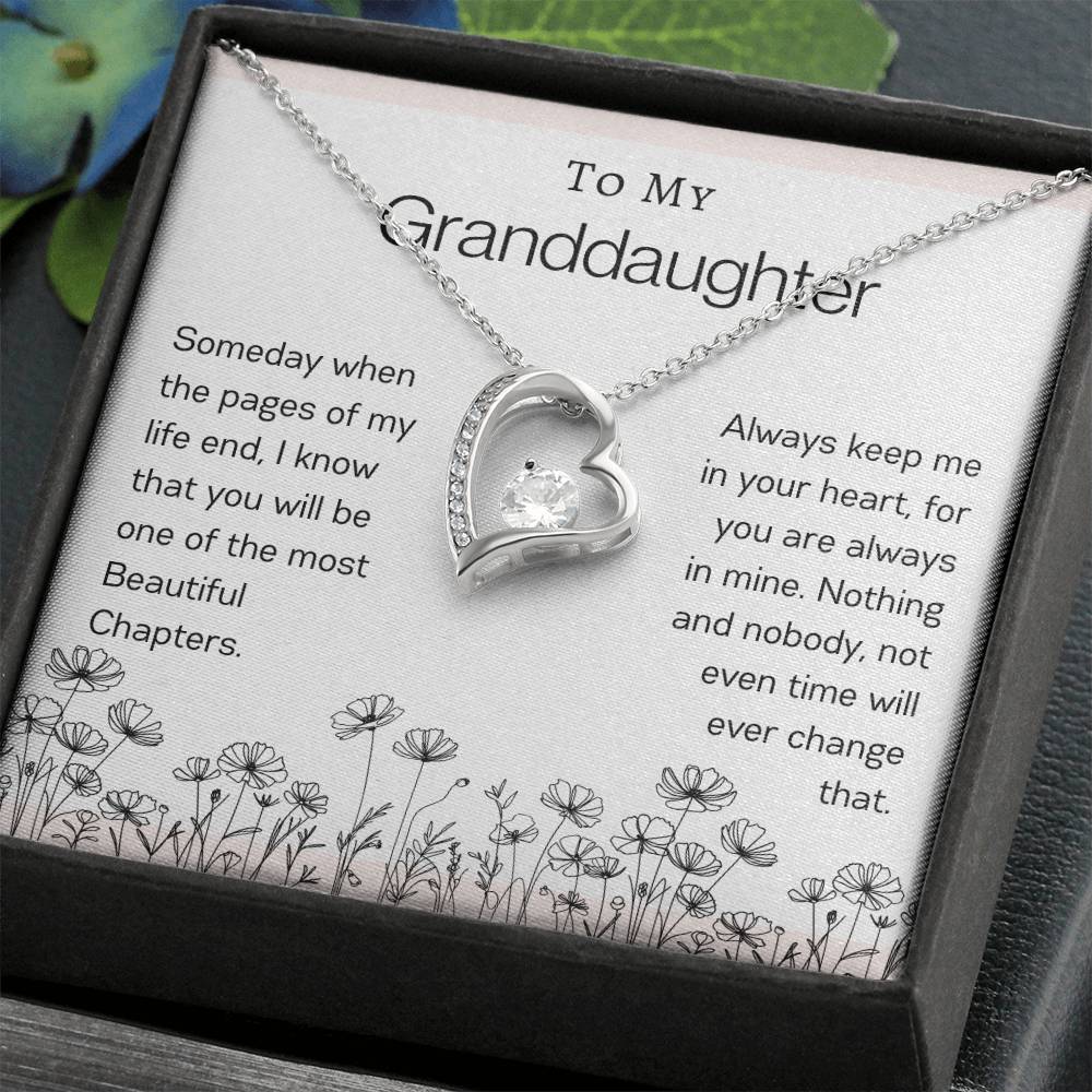 To My Granddaughter | Flower Forever Love Necklace