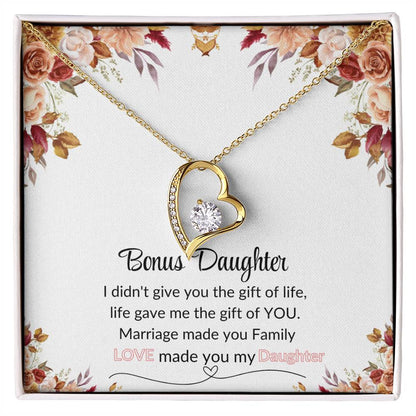 Bonus Daughter | Red Flower Forever Love Necklace