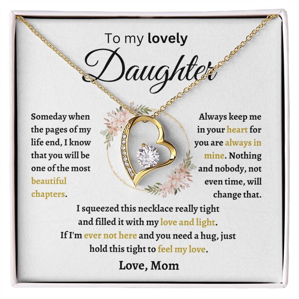 To My Lovely Daughter | Forever Love Necklace