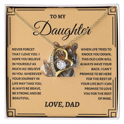 To My Daughter | Tiger Forever Love Necklace