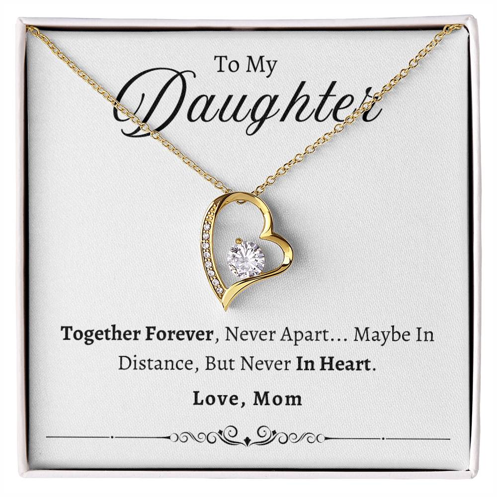 To My Daughter Together Forever | Forever Love Necklace