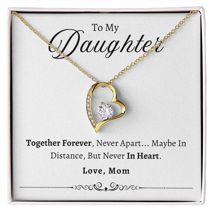 To My Daughter Together Forever | Forever Love Necklace