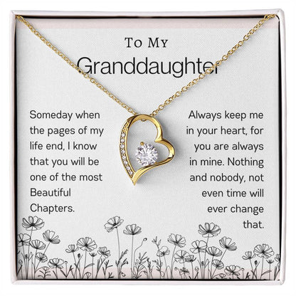 To My Granddaughter | Flower Forever Love Necklace