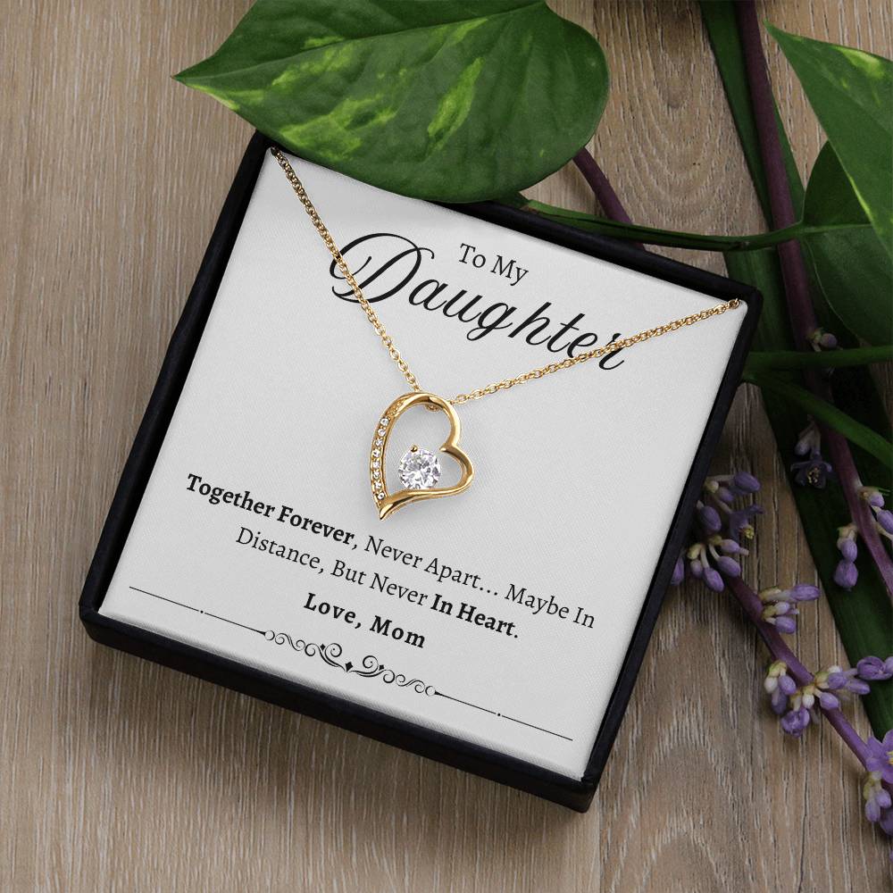 To My Daughter Together Forever | Forever Love Necklace