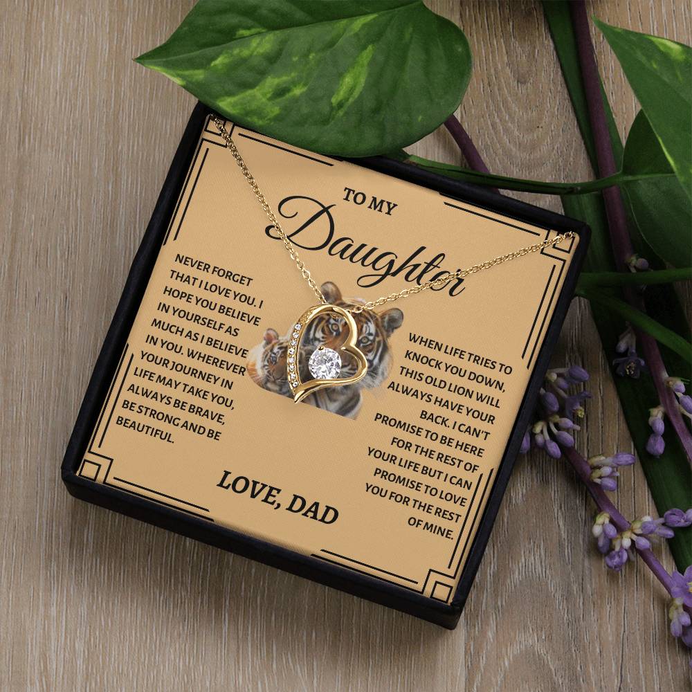 To My Daughter | Tiger Forever Love Necklace