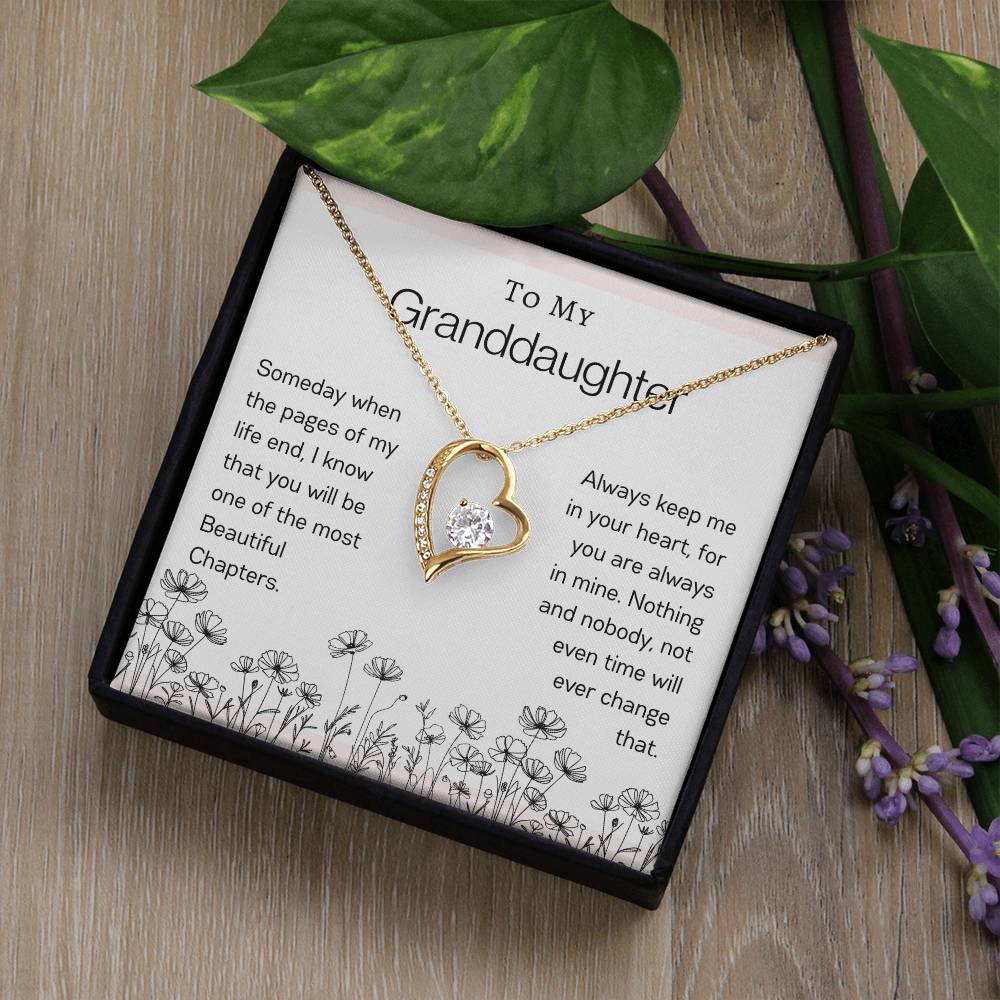 To My Granddaughter | Flower Forever Love Necklace