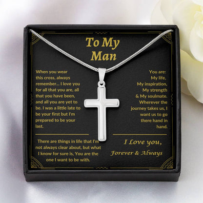 To My Man | Cross Necklace