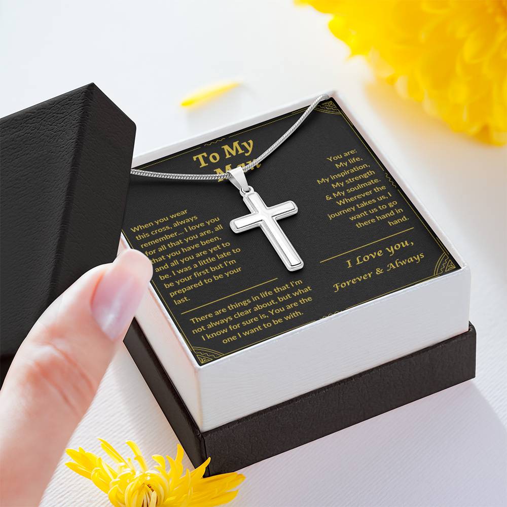 To My Man | Cross Necklace