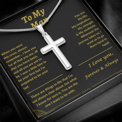 To My Man | Cross Necklace