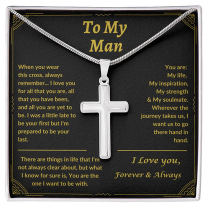 To My Man | Cross Necklace