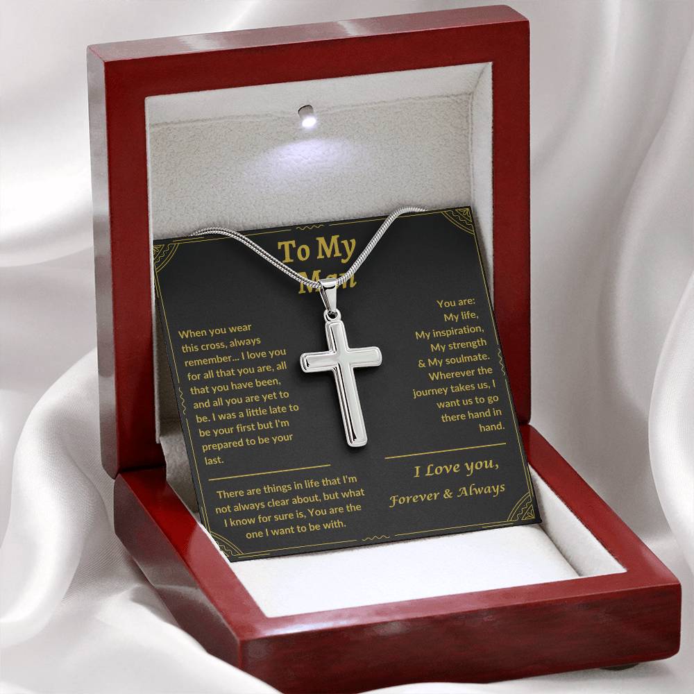 To My Man | Cross Necklace