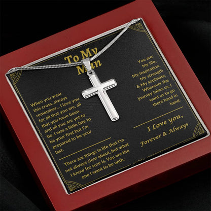 To My Man | Cross Necklace