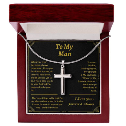 To My Man | Cross Necklace