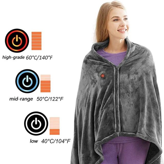 WarmHaven™ Heated USB Blanket Shawl