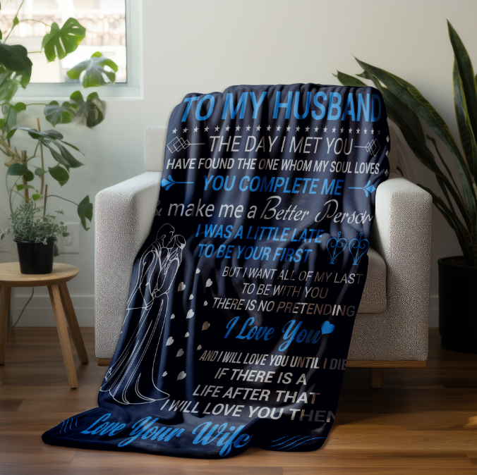 To My Husband | FLM Arctic Fleece Blanket 50x60