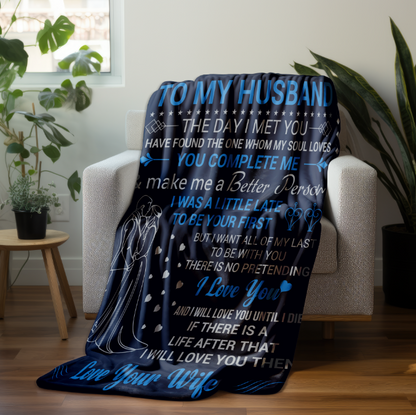 To My Husband | FLM Arctic Fleece Blanket 50x60